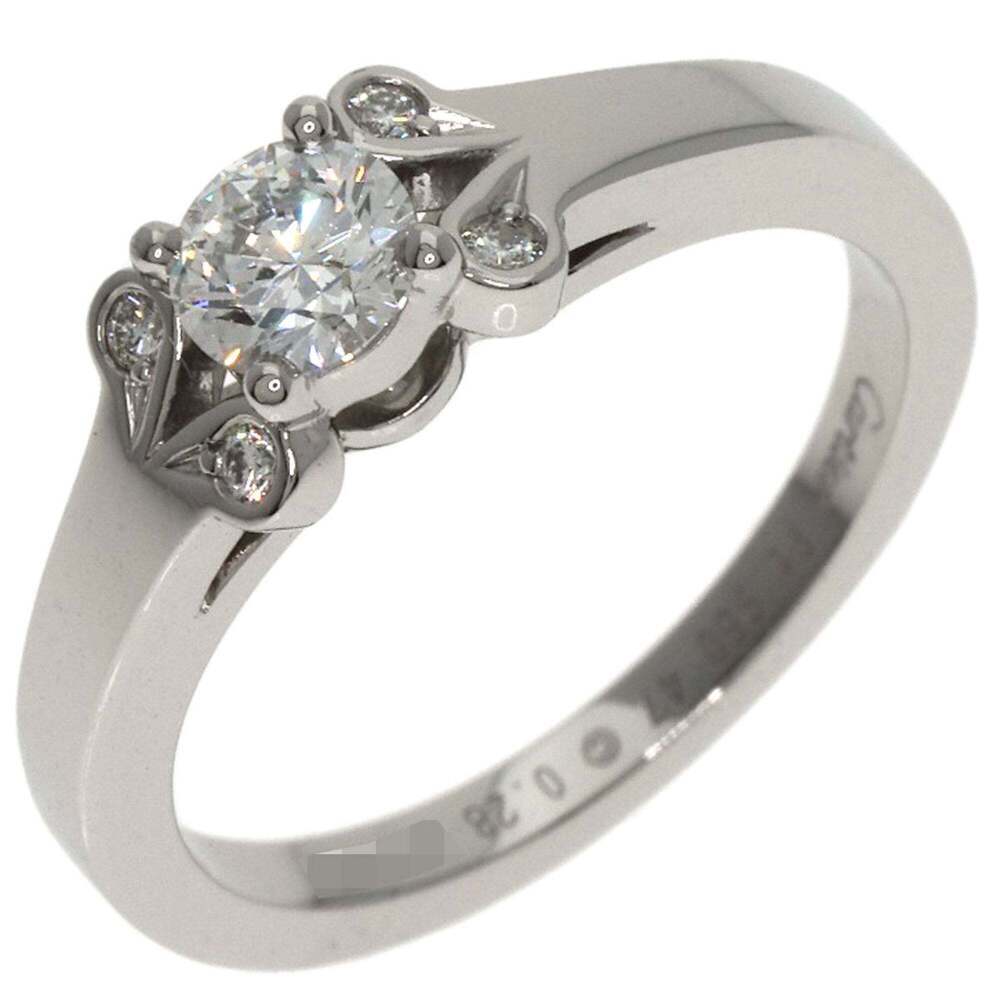 CARTIER Authentic Silver Diamond Ring #47